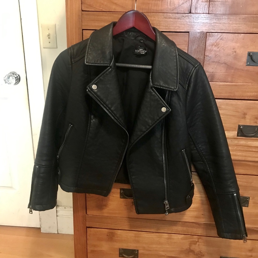 TOPSHOP faux leather jacket